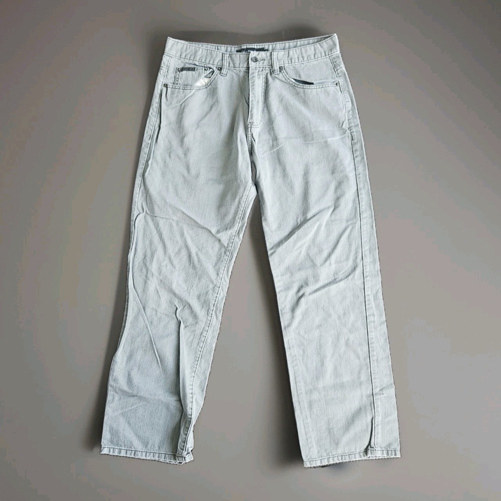 Calvin Klein Jeans Men's Size 34 Relaxed Fit Grey Jeans Light Wash Y2K